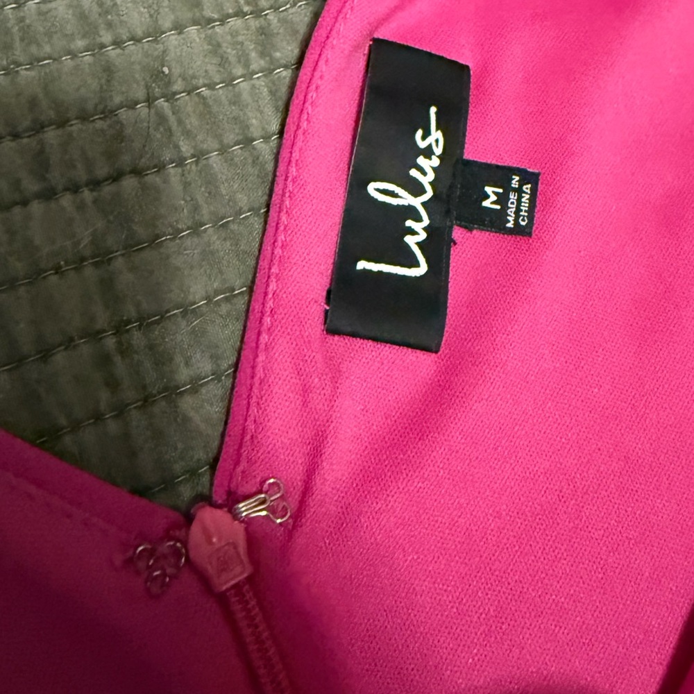 Lulu’s Darling Delight Fuchsia Skater Dress - Picture 10 of 15